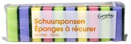 EPONGE A RECURER MULTICOULEUR x10