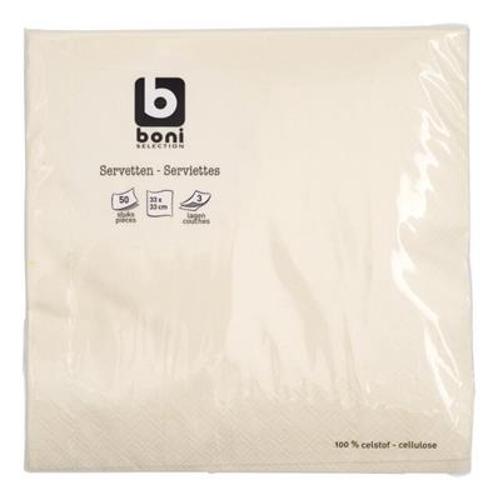 SERVIETTES CHAMPAGNE 33x33CM x50