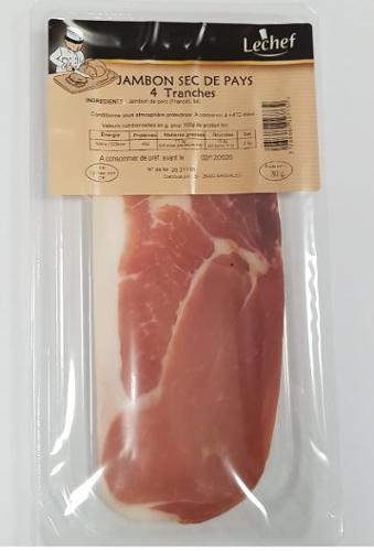 JAMBON SEC 4 TRANCHES 80G
