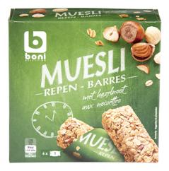 BARRE CEREALE MUESLI NOISETTE 6 x 25G