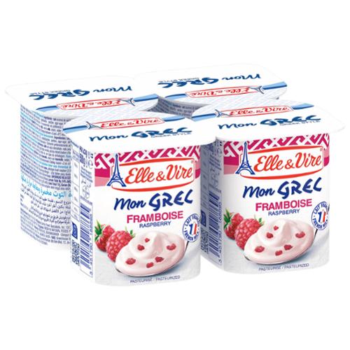 DESSERT LACTE GREC FRAMBOISE 125GX4