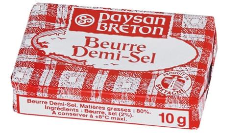 BEURRE MICRO 1/2 SEL 100X10G