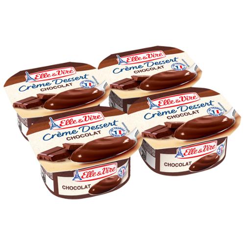 CREME DESSERT AU CHOCOLAT 100GX4