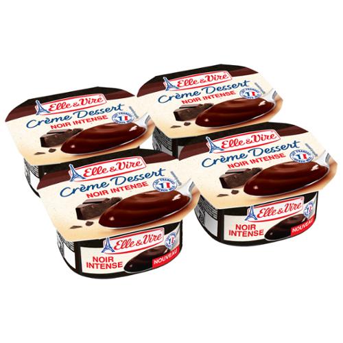 CREME DESSERT AU CHOCOLAT INTENSE 100GX4