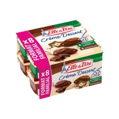 CREME DESSERT CHOCO/NOISETTE 100Gx8