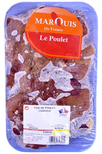 FOIE DE POULET 500G