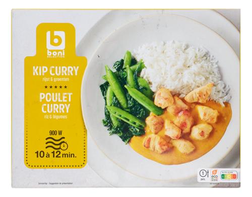 POULET CURRY RIZ LEGUME 500G