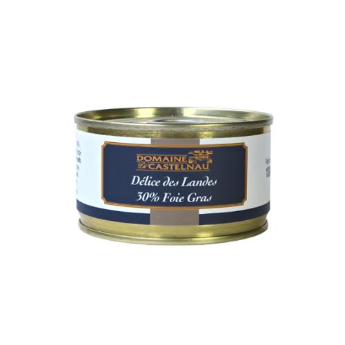 DELICE DES LANDES 30% FOIE GRAS 130g